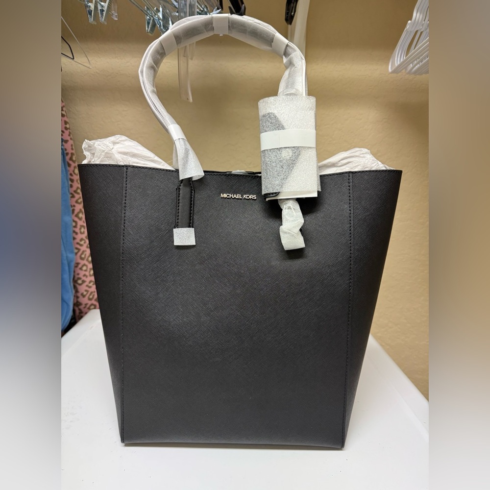 Michael Kors Black North x South Tote Bag